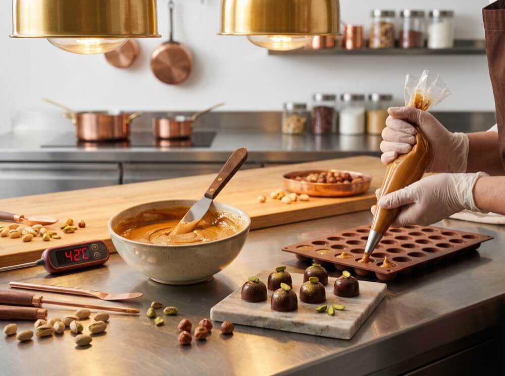 Nougat correct verwerken: tips voor banketbakkers en chocolatiers